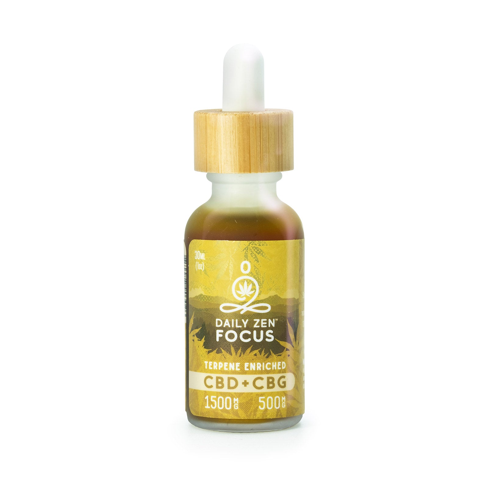 1500mg Full Spectrum CBD + 500mg CBG Oil - Focus Daily Zen Oil – Zenbarn  Farms