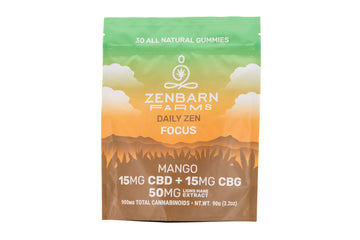 Daily Zen FOCUS CBD+CBG Gummies, 30pk