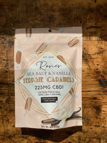 Rosie’s CBD Terpsie Caramels, 225mg
