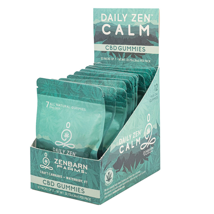 Daily Zen Calm Gummies 25mg CBD